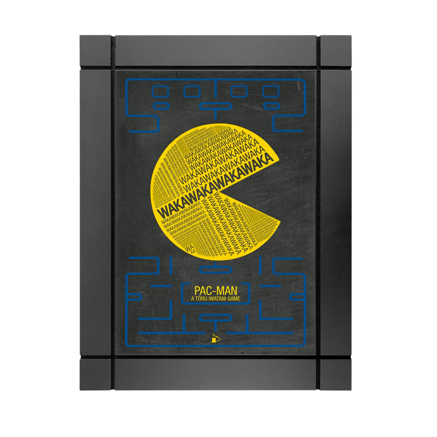 CUADRO DECORATIVO DE MADERA VIDEOJUEGO PAC-MAN RETRO