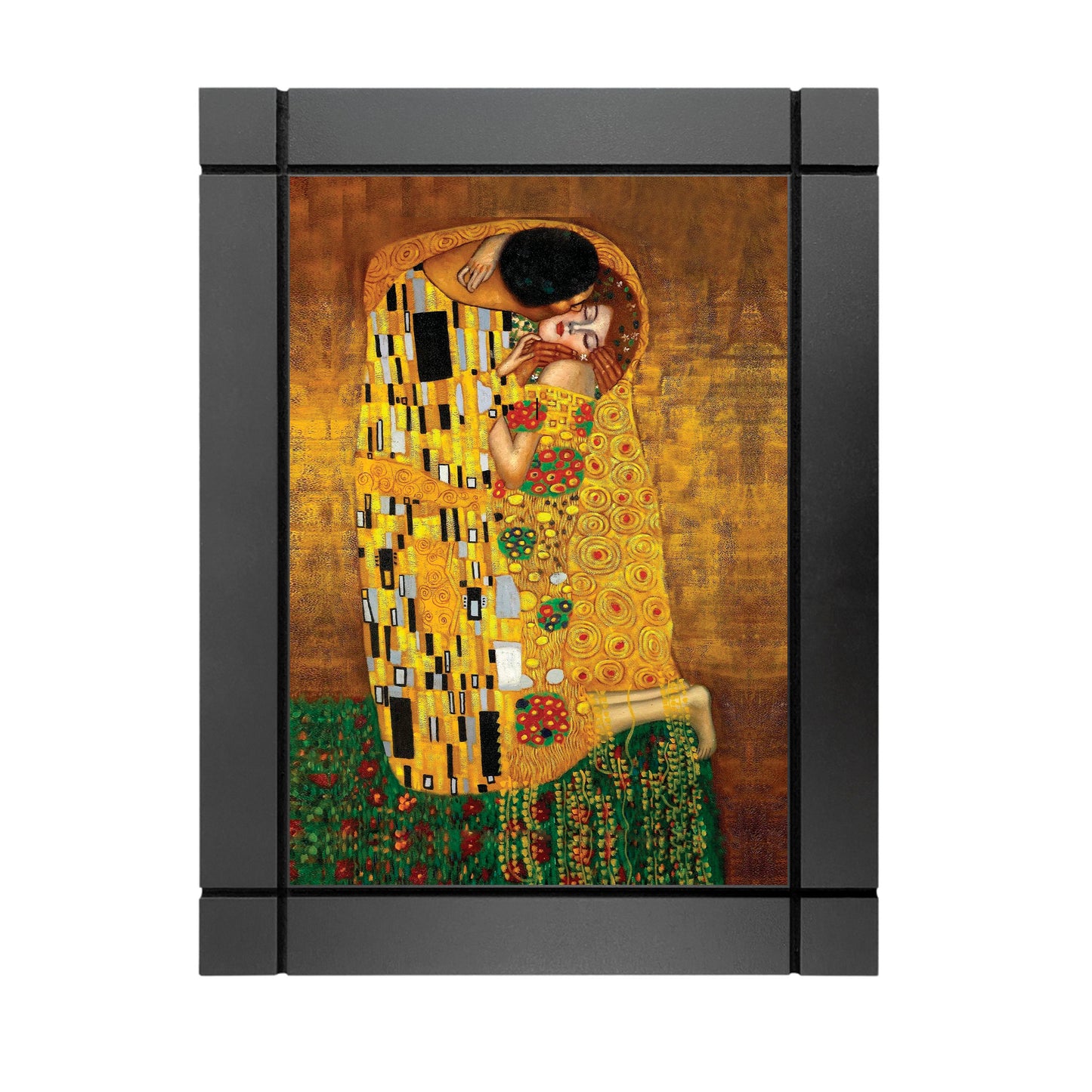 CUADRO DECORATIVO DE MADERA EL BESO GUSTAV KLIMT