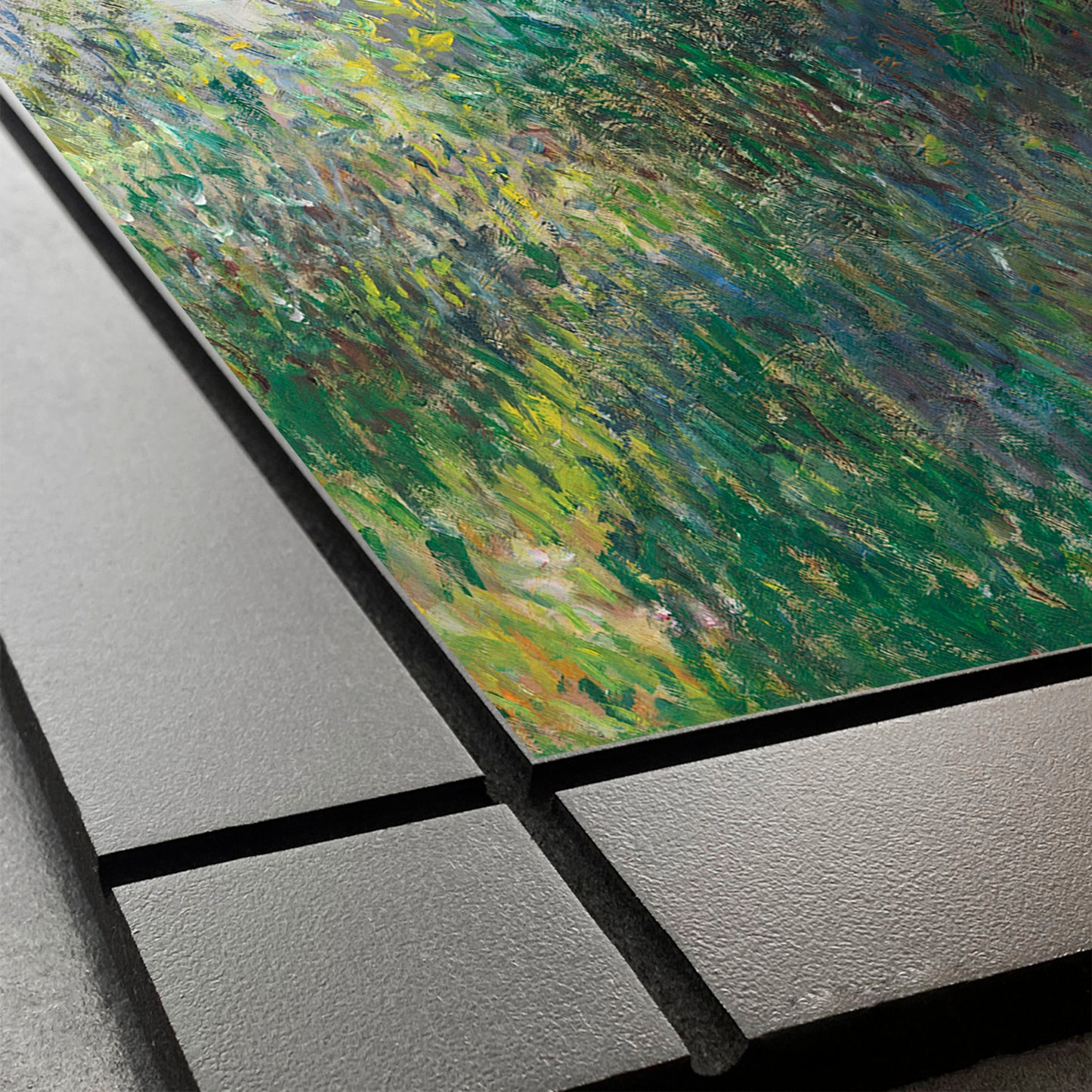 CUADRO DECORATIVO DE MADERA LA MUJER CON SOMBRILLA MONET