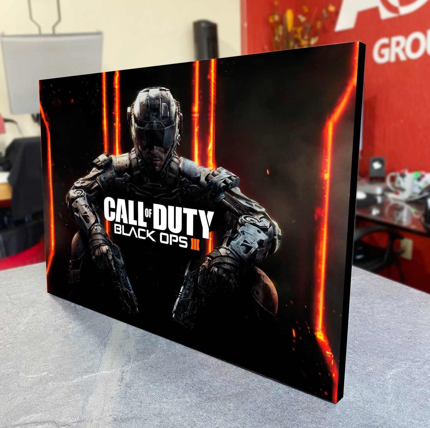 CUADRO DE MADERA SIN MARCO CALL DUTY BLACK OPS III