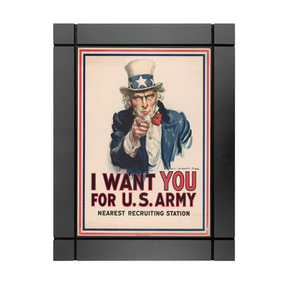 CUADRO DECORATIVO DE MADERA CARTEL U.S. ARMY I WAT YOU