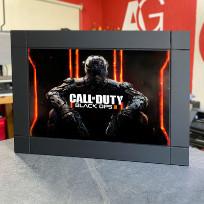 CUADRO DECORATIVO DE MADERA CALL DUTY BLACK OPS III