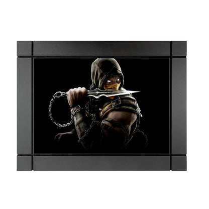 CUADRO DECORATIVO DE MADERA SCORPION MORTAL KOMBAT