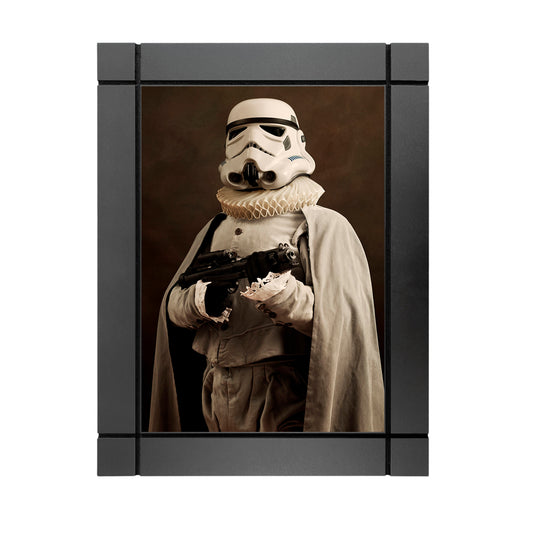 CUADRO DECORATIVO DE MADERA PERSONAJES DE EPOCA STORMTROOPER