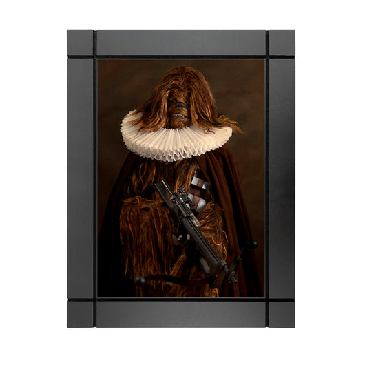 CUADRO DECORATIVO DE MADERA PERSONAJES DE EPOCA CHEWBACCA