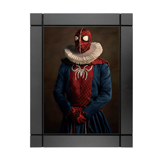 CUADRO DECORATIVO DE MADERA PERSONAJES DE EPOCA SPIDERMAN