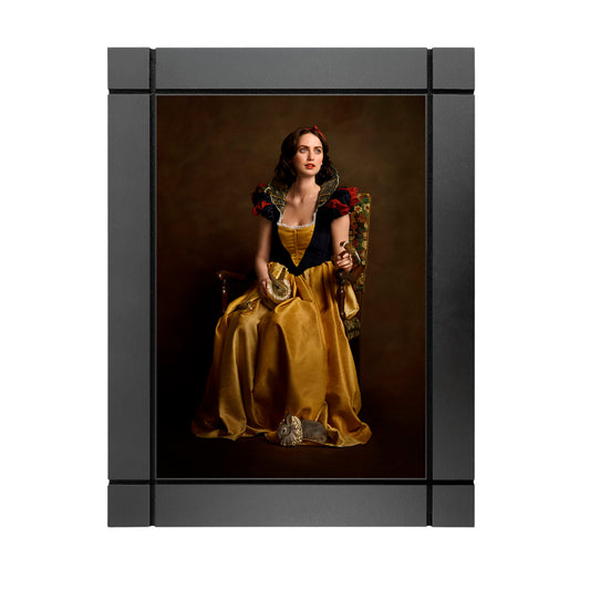 CUADRO DECORATIVO DE MADERA PERSONAJES DE EPOCA  BLANCANIEVES