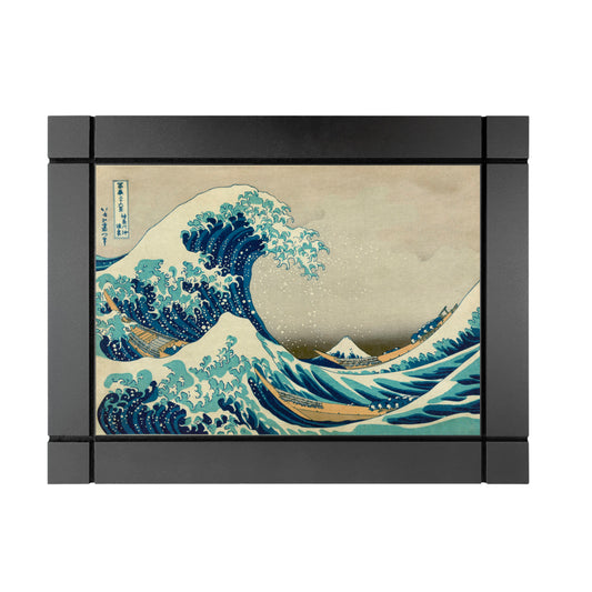 CUADRO DECORATIVO DE MADERA LA GRAN OLA KATUSHIKA HOKUSAI