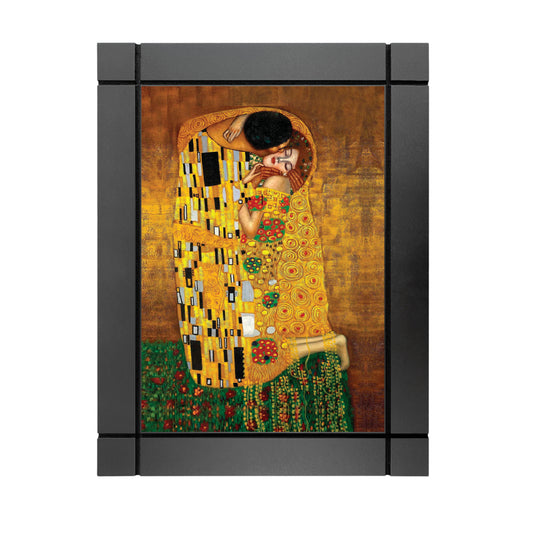 CUADRO DECORATIVO DE MADERA EL BESO GUSTAV KLIMT