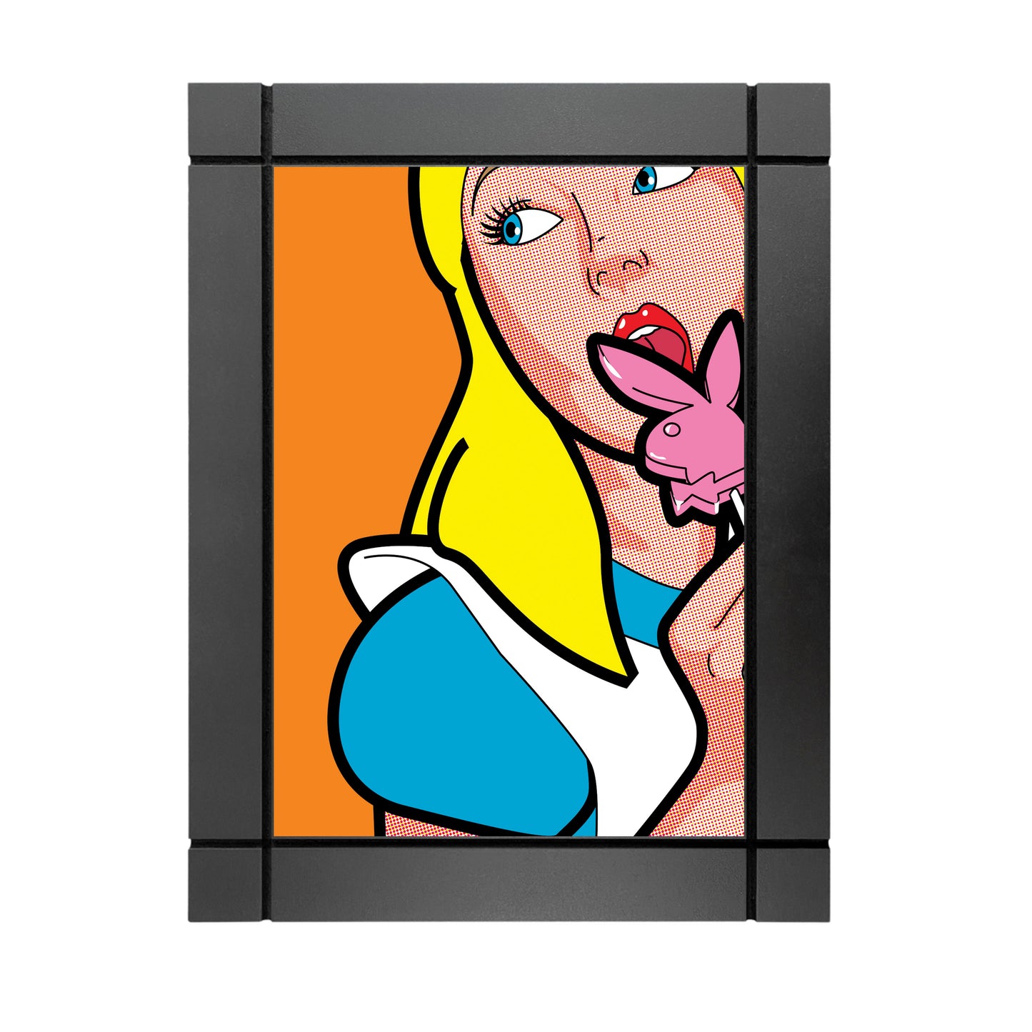 CUADRO DECORATIVO DE MADERA ALICIA PALETA POP ART