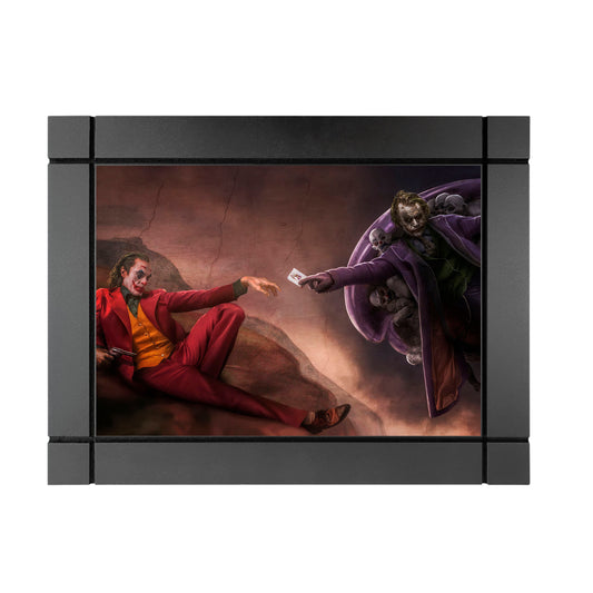 CUADRO DECORATIVO DE MADERA LA CREACIÓN DE ADAN JOKER GUASON