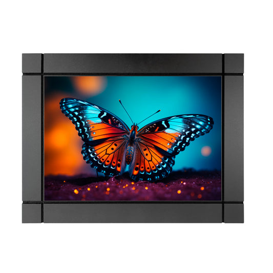 CUADRO DECORATIVO DE MADERA MARIPOSA MONARCA RETRATO
