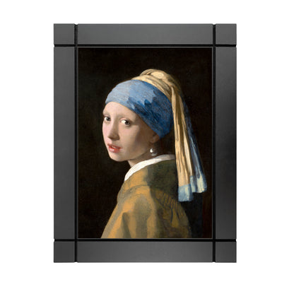 CUADRO DECORATIVO DE MADERA JOHANNES VERMEER LA JOVEN DE LA PERLA