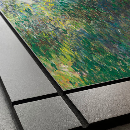 CUADRO DECORATIVO DE MADERA LA MUJER CON SOMBRILLA  MONET