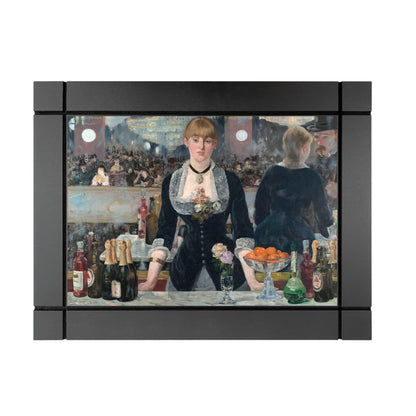 CUADRO DECORATIVO DE MADERA UN BAR DEL FOLIES-BERGÈRE - EDOUARD MANET