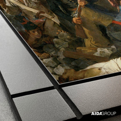 CUADRO DECORATIVO DE MADERA LA LIBERTAD GUIANDO AL PUEBLO DE EUGÈNE DELACROIX