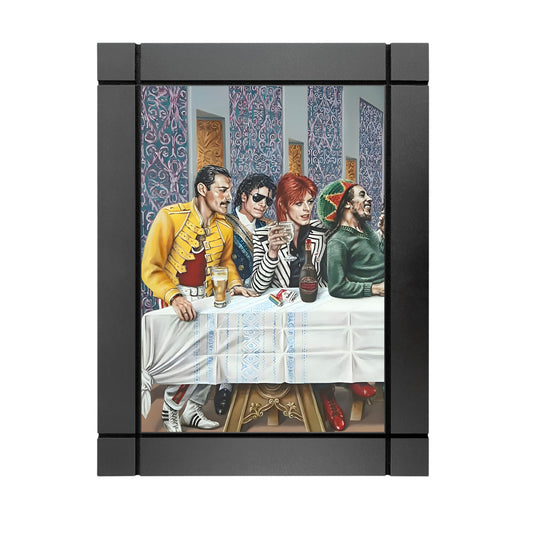 CUADRO DECORATIVO DE MADERA ULTIMA CENA GRANDES ARTISTAS